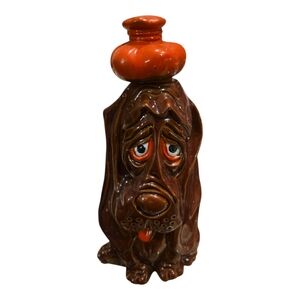 Vintage Basset Hound Hangover Dog Decanter